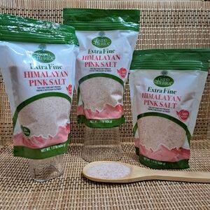 Good Tierra Himalaya Pink Salt Extra Fine 100% Natural 84 Minerals Lot/3‎ Bags